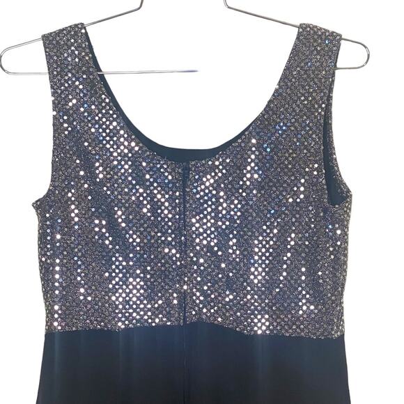 Vintage Expose Made in the USA Sequin Fit & Flare Cocktail Dress Size 10 - Picture 5 of 7
